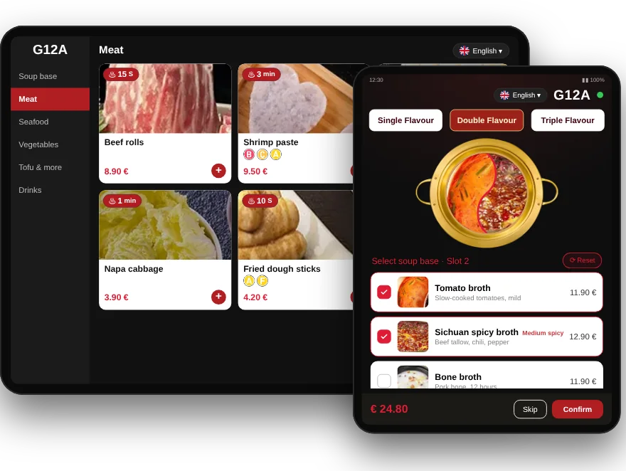 Tablet ordering